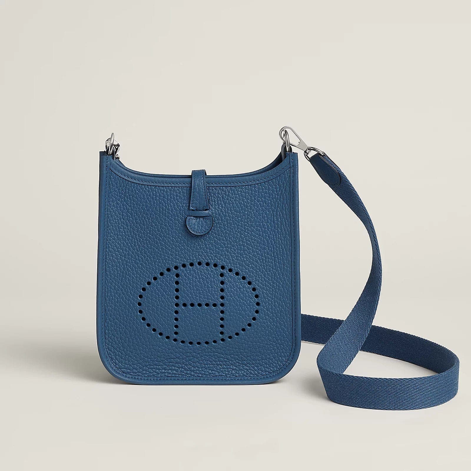 Hermès EVELYNE 16 Blue Tie PHW