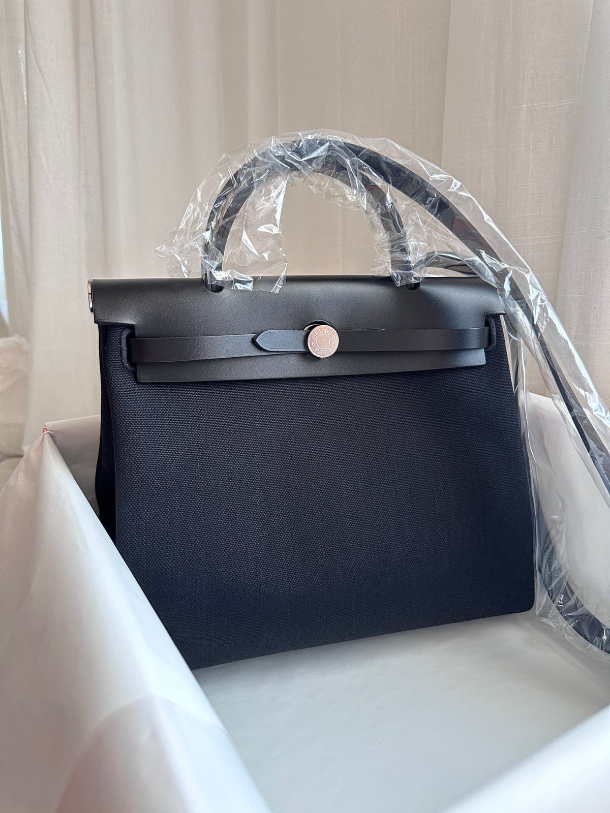 Hermès Herbag 31 Black PHW