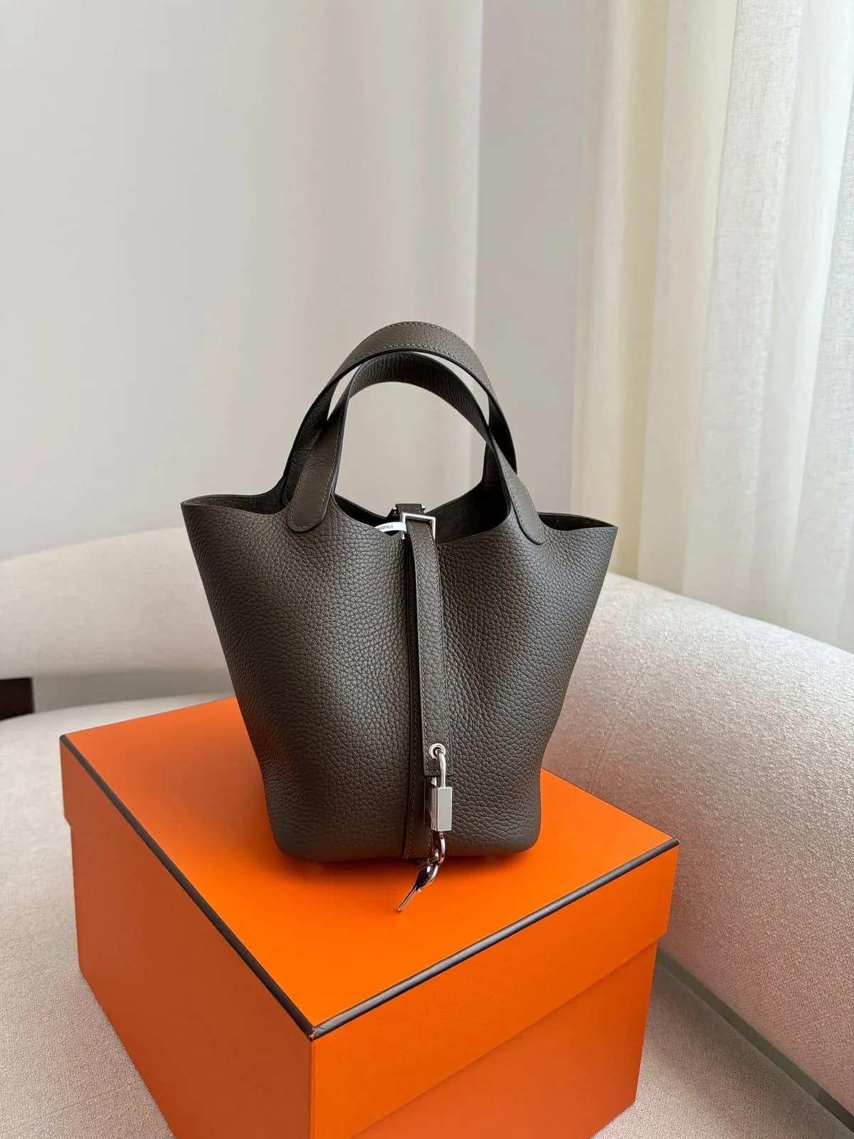 Hermès Picotin 18 Vert Loden PHW