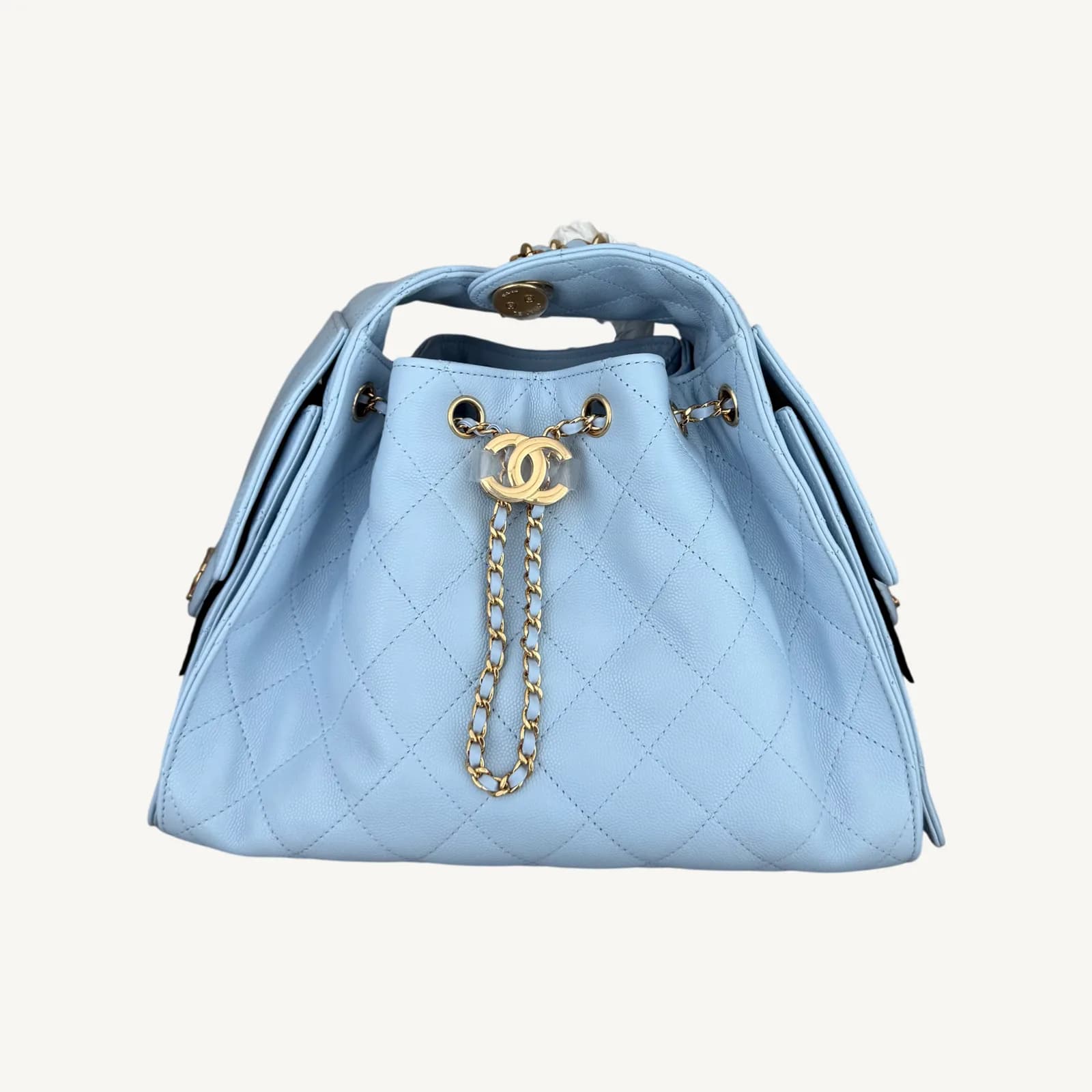 Chanel Chanel 25 Small Light Blue GHW