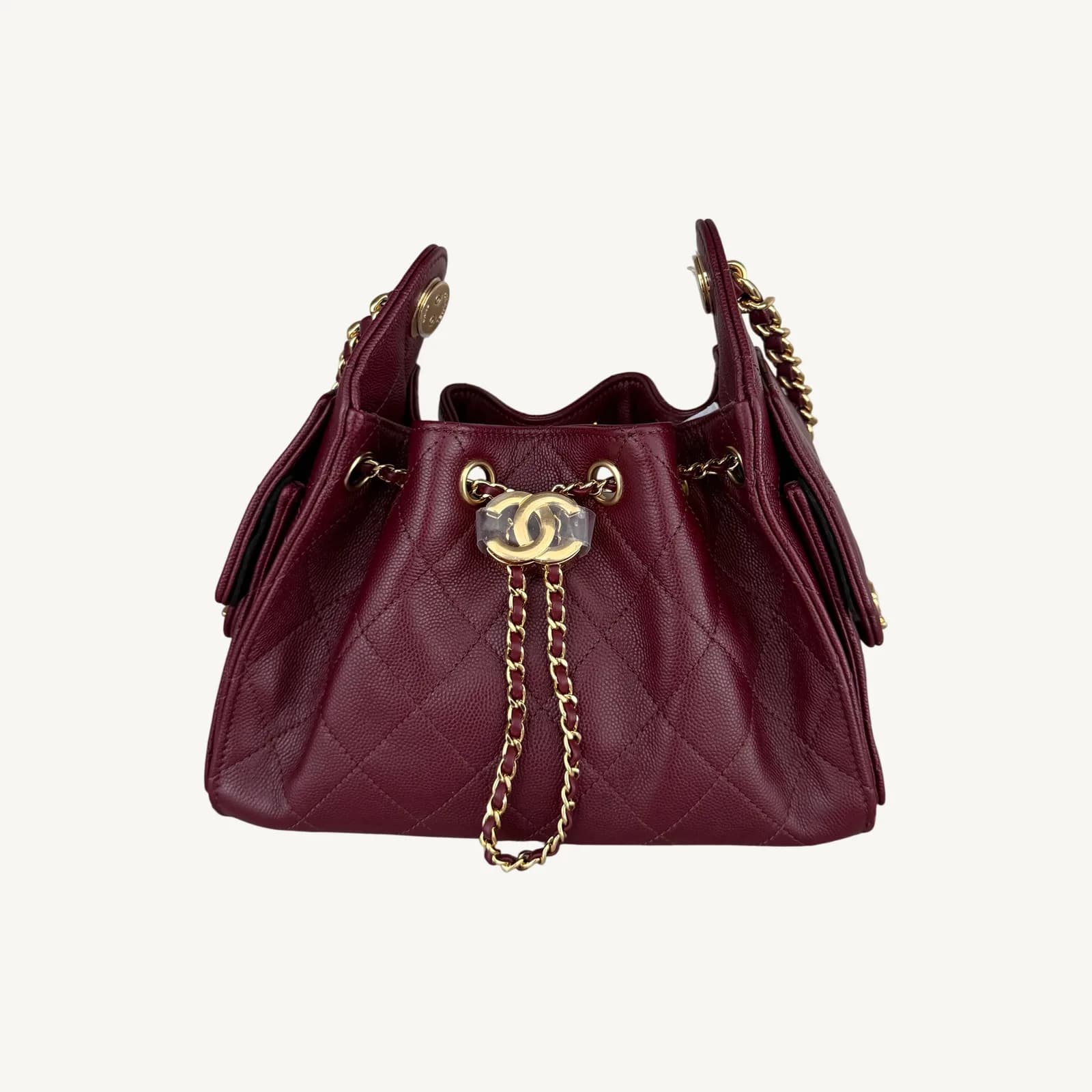 Chanel Chanel 25 Mini Burgundy GHW