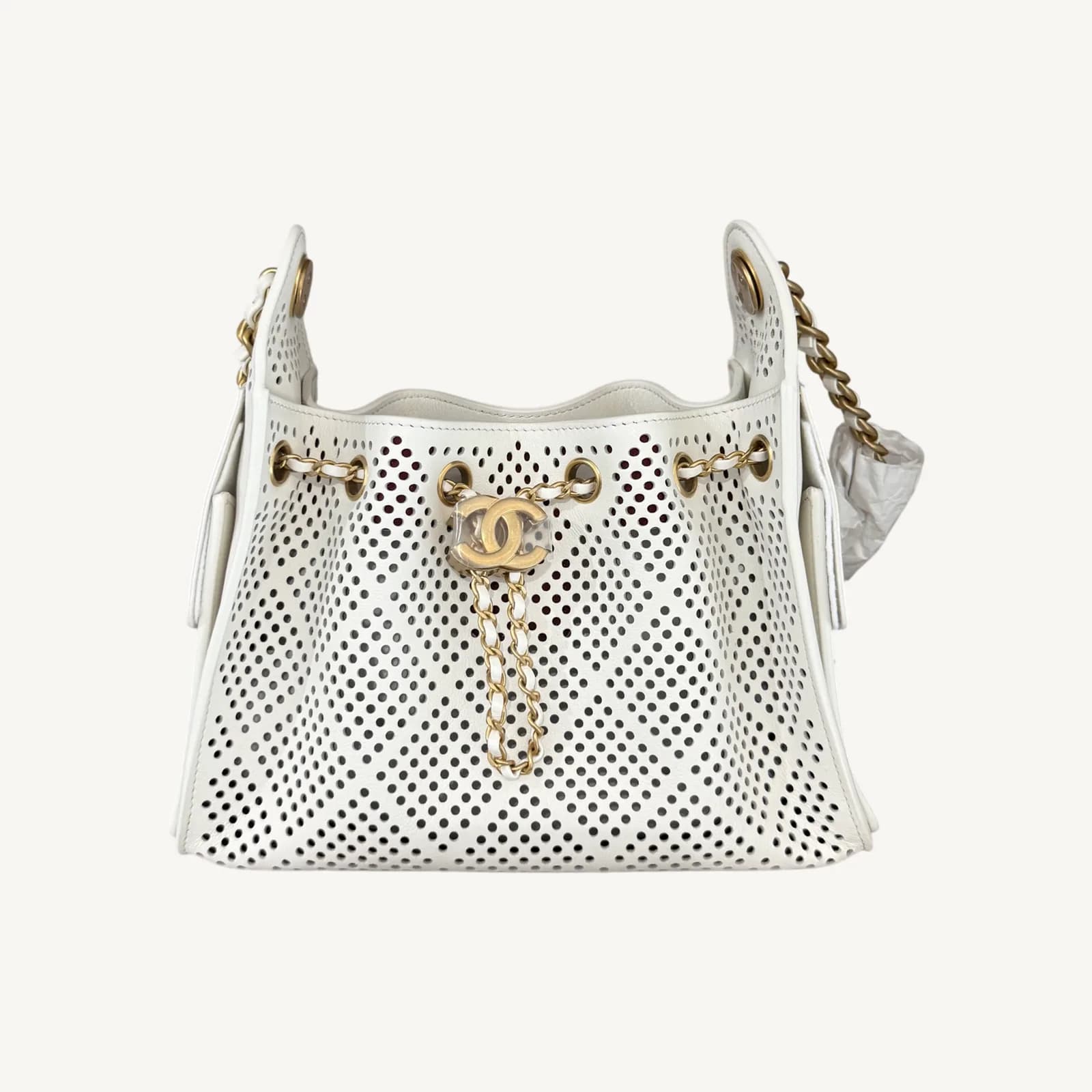 Chanel Chanel 25 Mini White GHW