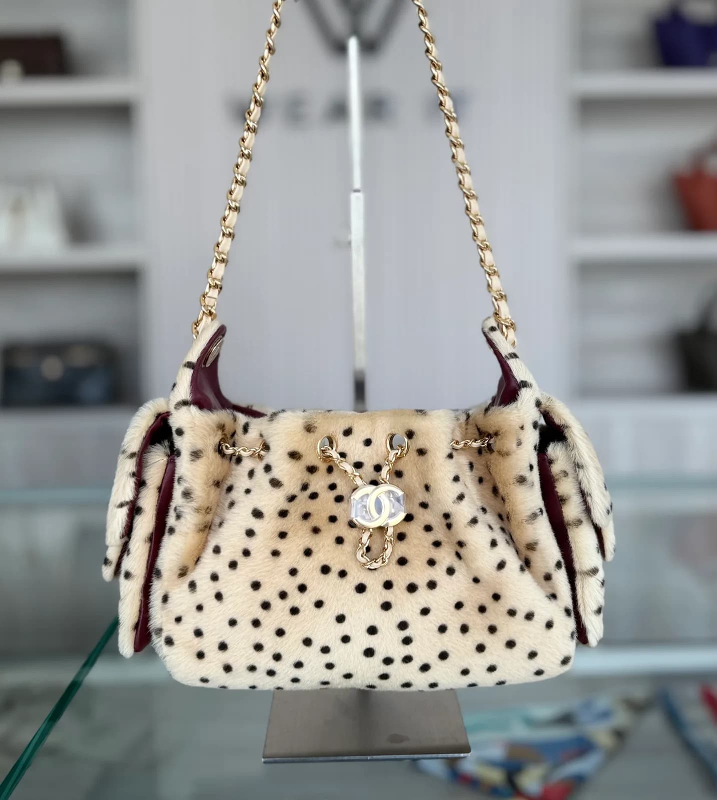 Chanel Chanel 25 Mini Leopard Print GHW