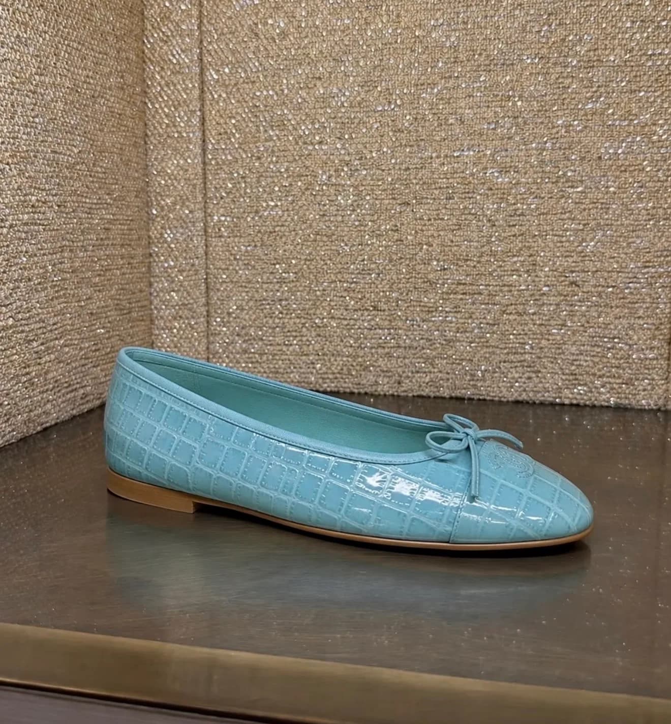 Chanel Ballerina Flat Croc Leather