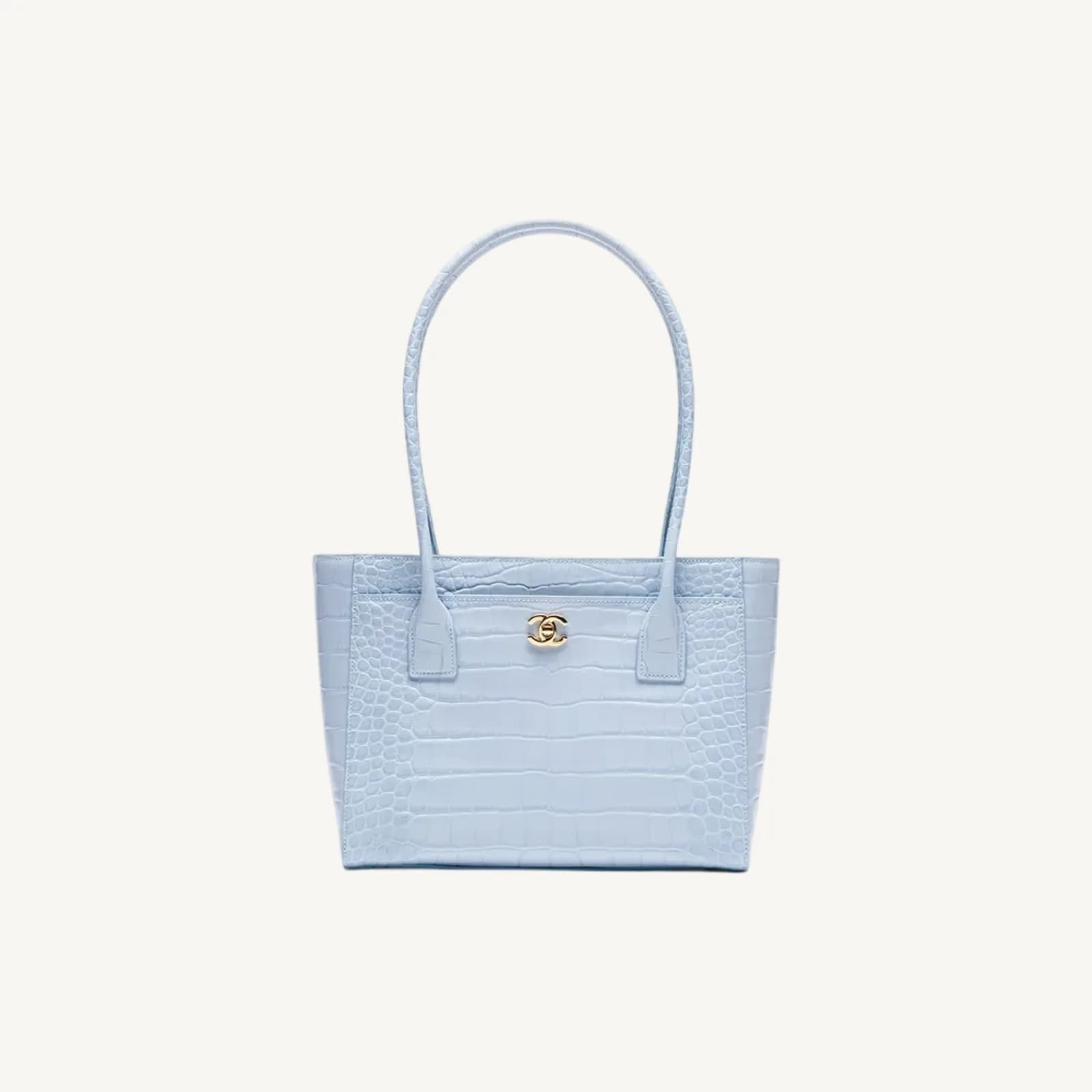Chanel Small Tote Light Blue GHW