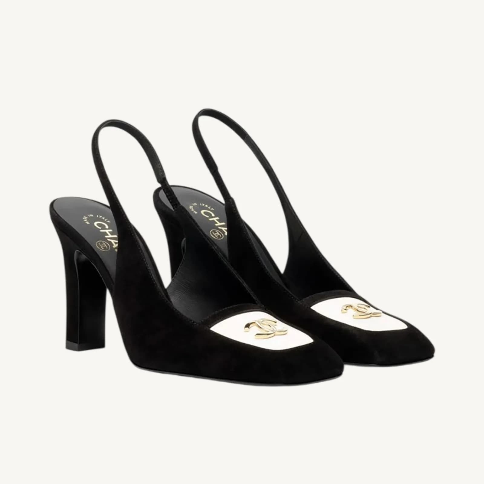 Chanel Slingbacks Black & White