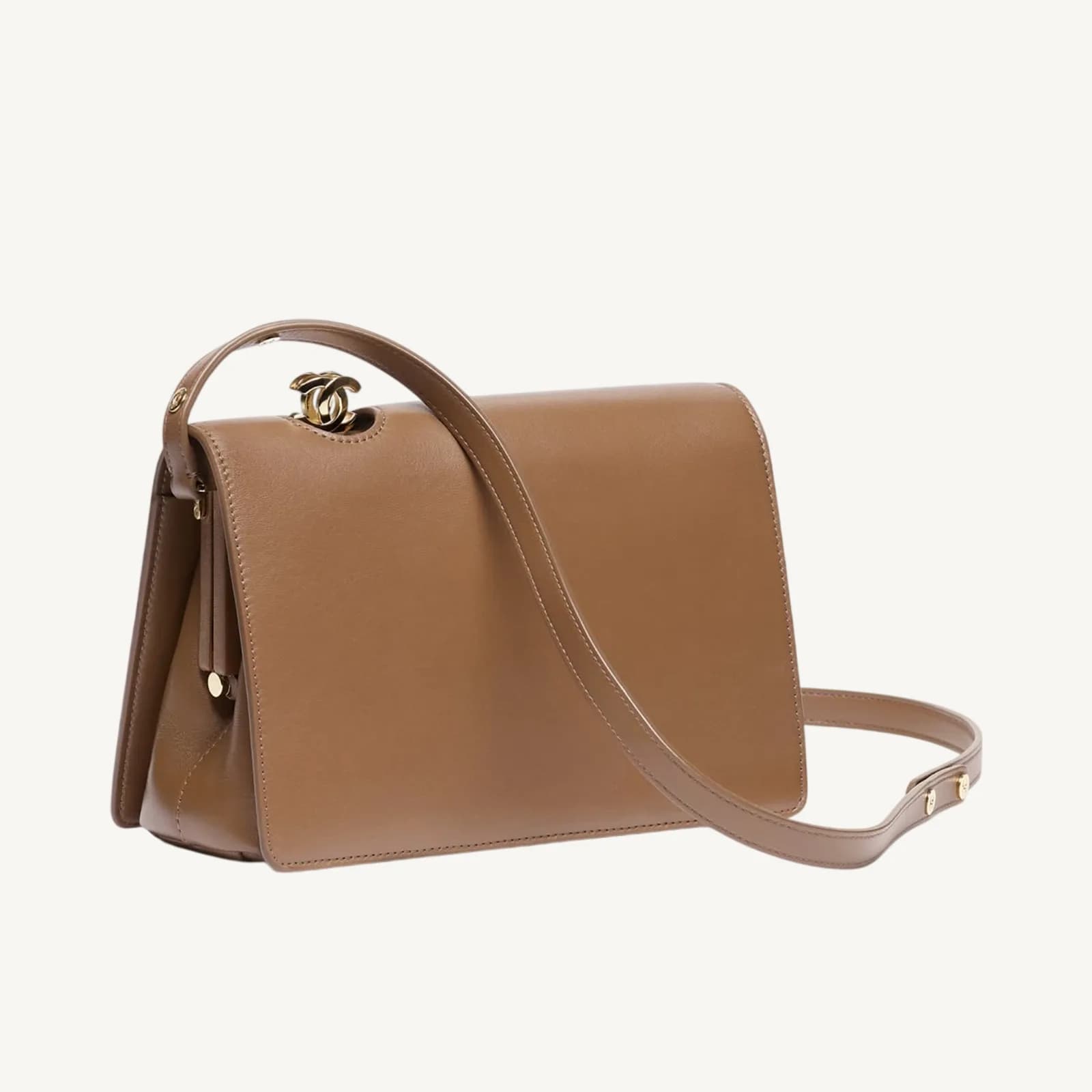 Chanel Small Flap Bag Brown GHW