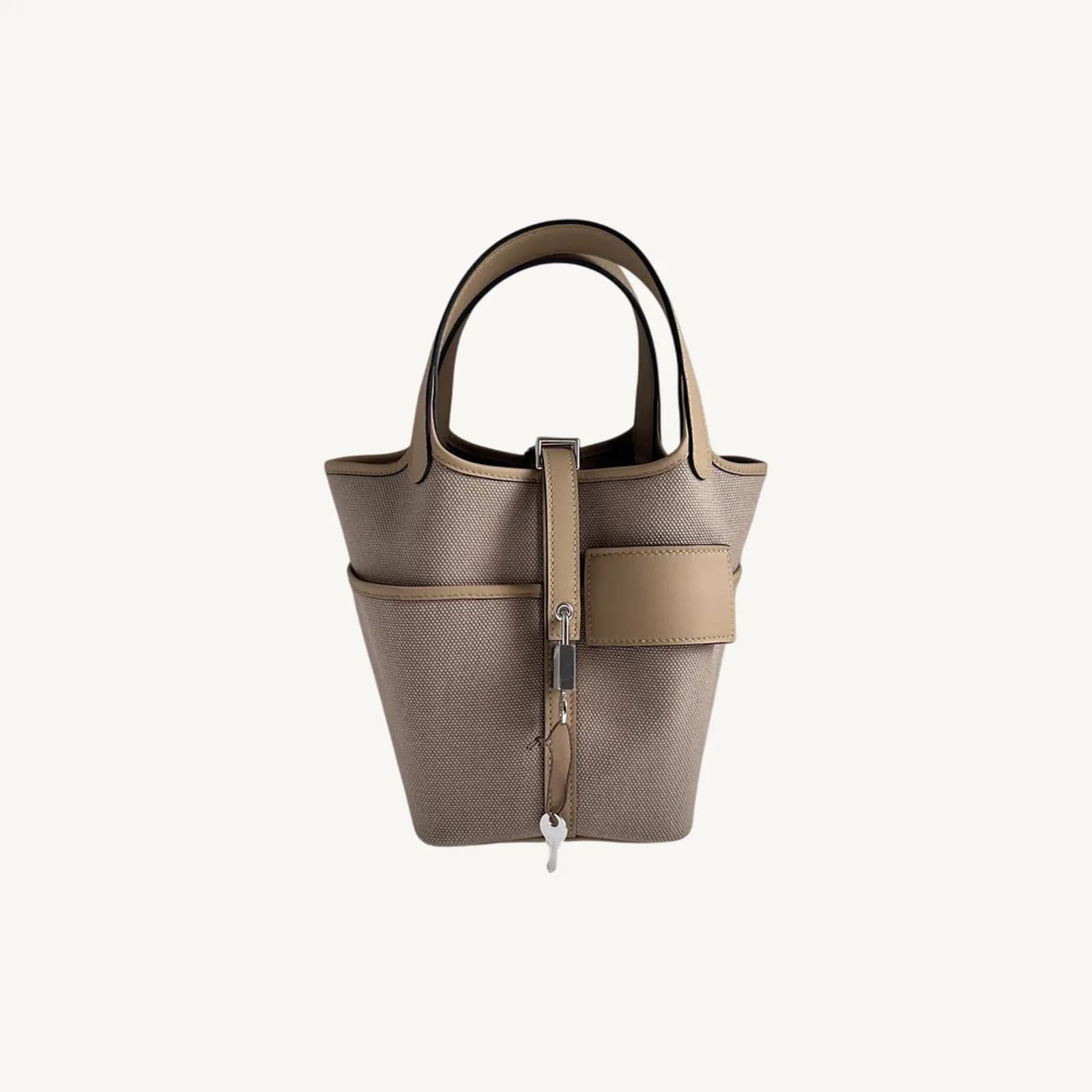 Hermès Picotin Cargo 18 Beige Marfa/Poussiere PHW