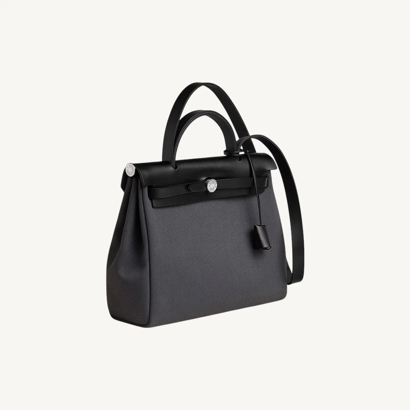 Hermès HERBAG 31 Ardoise/Black PHW