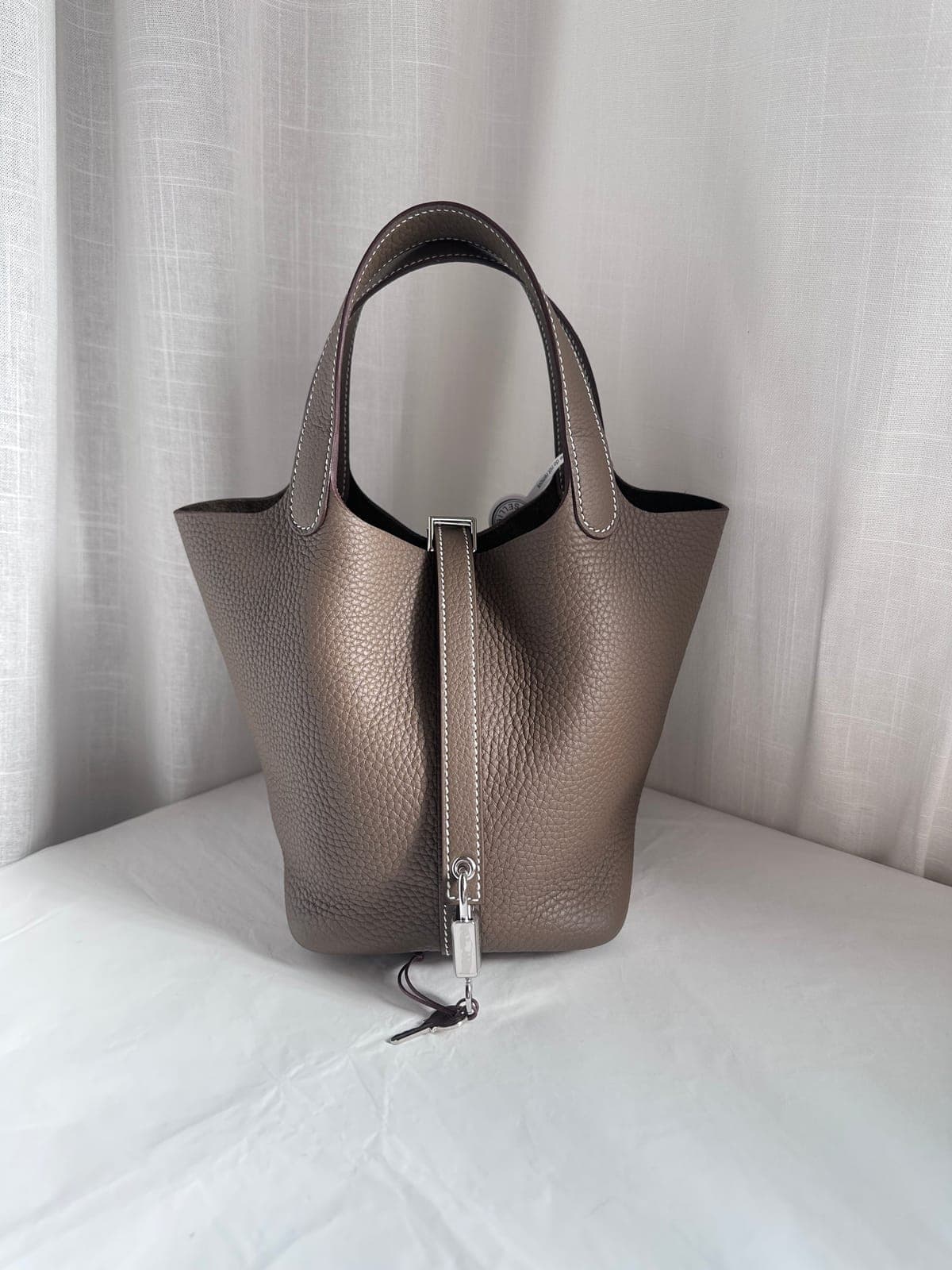 Hermès Picotin 18 Etoupe PHW