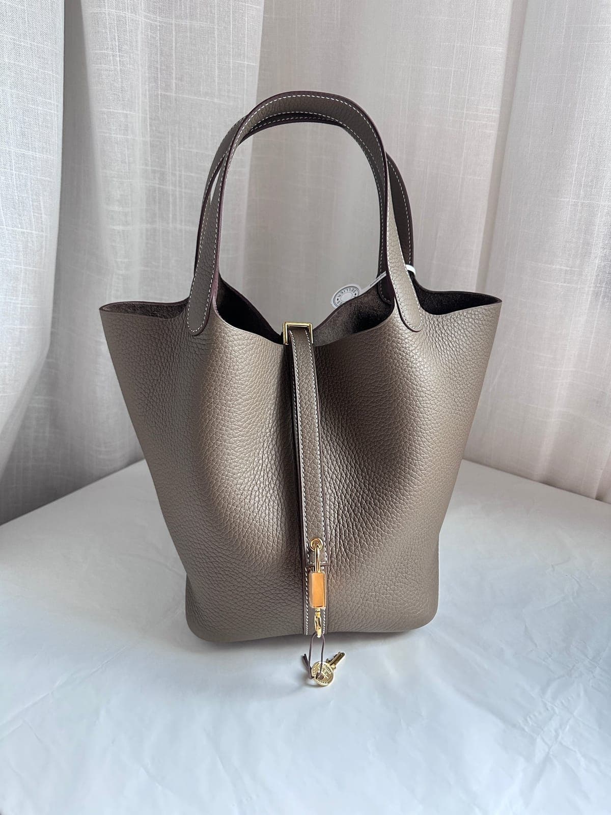 Hermès Picotin 22 Etoupe GHW